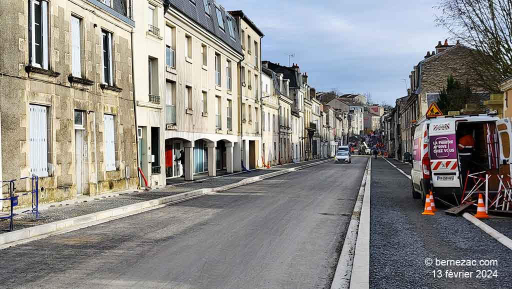 Poitiers, rénovation de la rue du Faubourg-du-Pont-Neuf