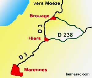 carte marais Brouage