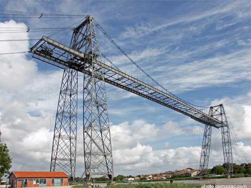 Le pont transbordeur de Rochefort, vue d'ensemble