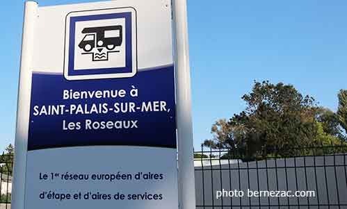 saint-palais-sur-mer aire camping-cars las roseaux