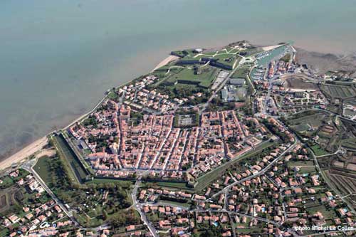 Ile d'Oléron,vue aérienne du Château d'Oléron