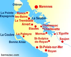 carte estuaire de la Seudre