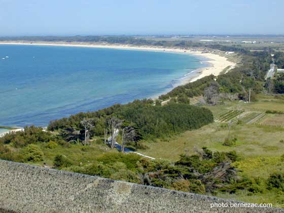 île de Ré, la conche des Baleines vue du haut du phare