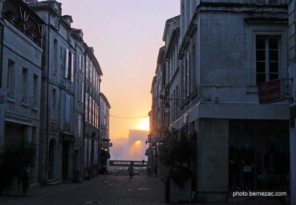 Saintes, lever de soleil