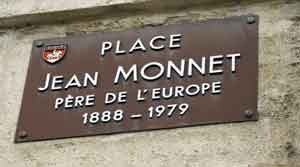 cognac, plaque jean Monnet