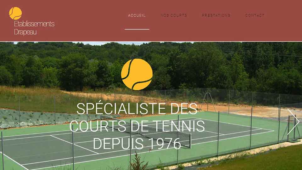 Drapeau courts de tennis