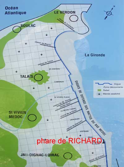 localisation du phare de Richard