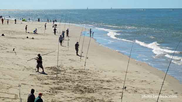 Le Verdon-sur-Mer, pointe de Grave, surfcasting