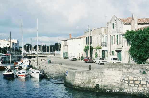 Saint-Martin-de-Ré, le port en 1978