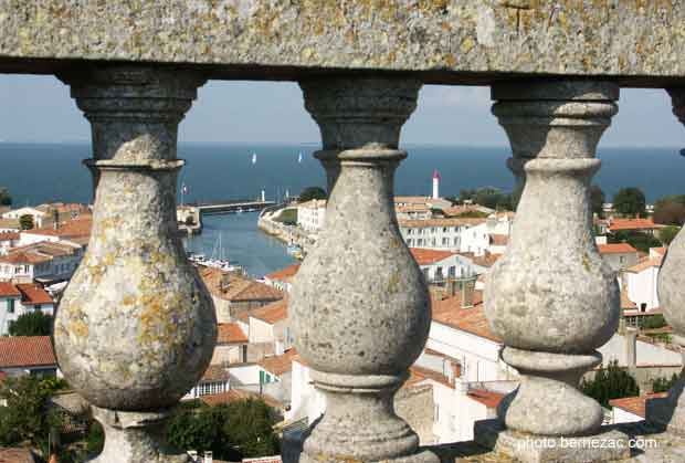 Saint-Martin-de-Ré, vue depuis le clocher observatoire