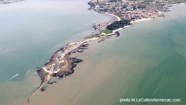 Fouras, vue aérienne sur la Pointe de La Fumée