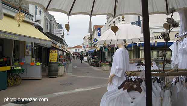 Fouras, les rues piétonnes du centre-ville