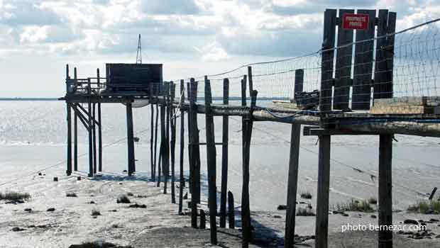 Port Conac, carrelet en bord d'estuaire