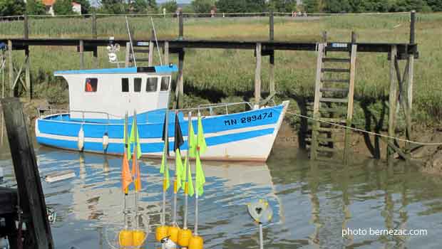 Talmont-sur-Gironde, le port , bateau de pâche