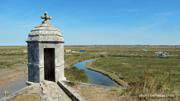 Brouage, échauguette sur le bastion de la Mer