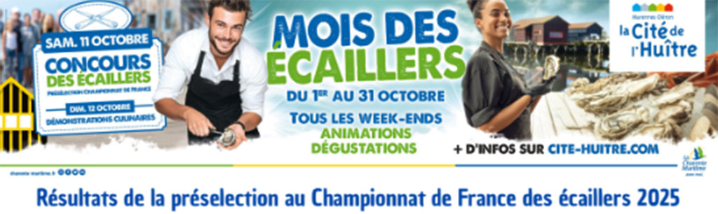 Marennes cité huître concours écaillers 2025