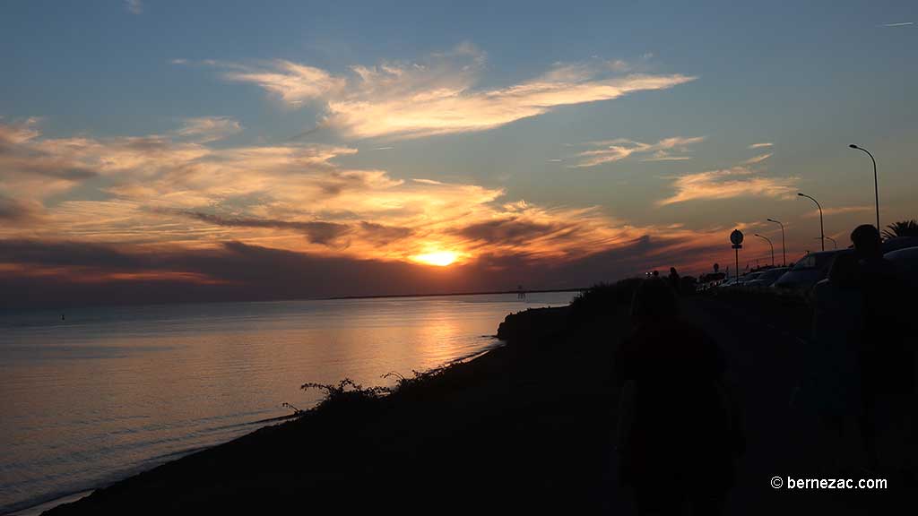 Saint-Palais-sur-Mer, la Grande-Côte, coucher de soleil