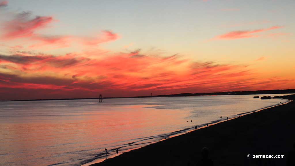 Saint-Palais-sur-Mer, la Grande-Côte, coucher de soleil