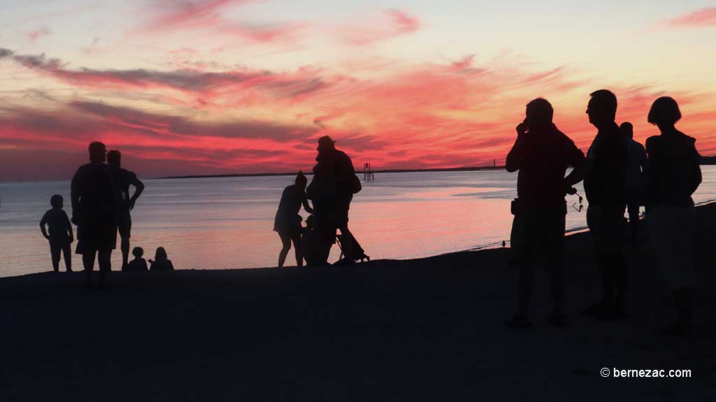 Saint-Palais-sur-Mer, la Grande-Côte, coucher de soleil