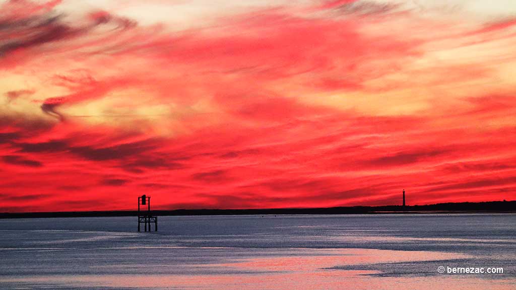 Saint-Palais-sur-Mer, la Grande-Côte, coucher de soleil