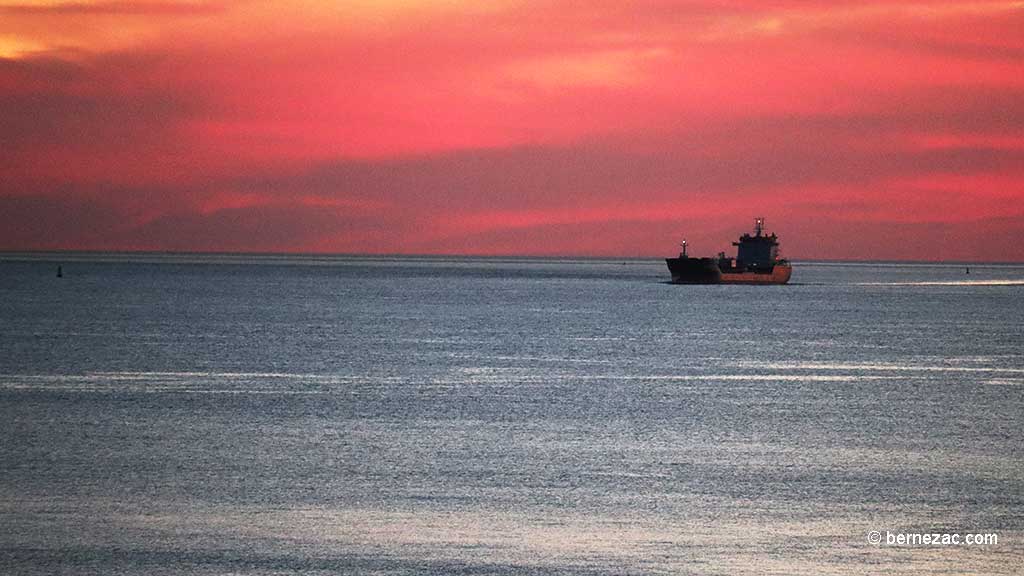 Saint-Palais-sur-Mer, la Grande-Côte, coucher de soleil
