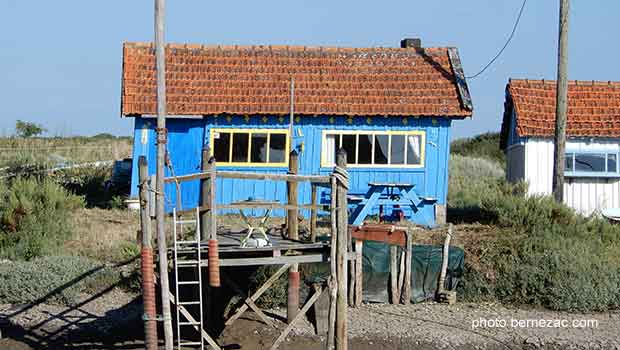 La Tremblade, la cabane ostréicole bleue