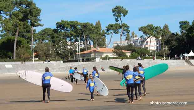 plage de Nauzan, surf