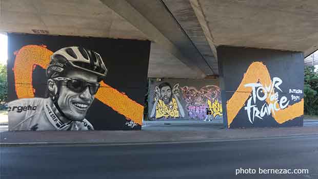 Poitiers street art Tour de France