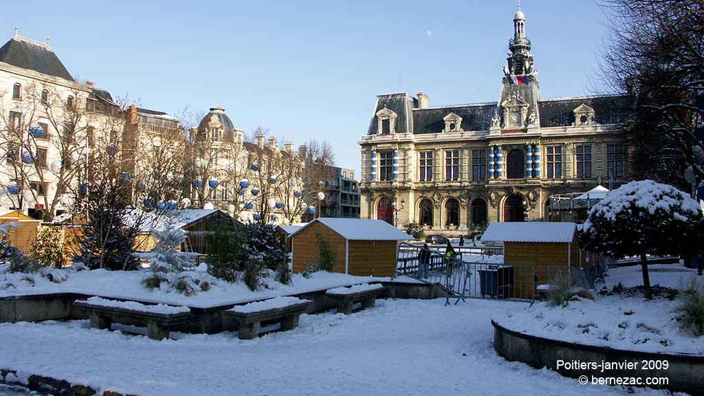 poitiers, neige janvier 2009