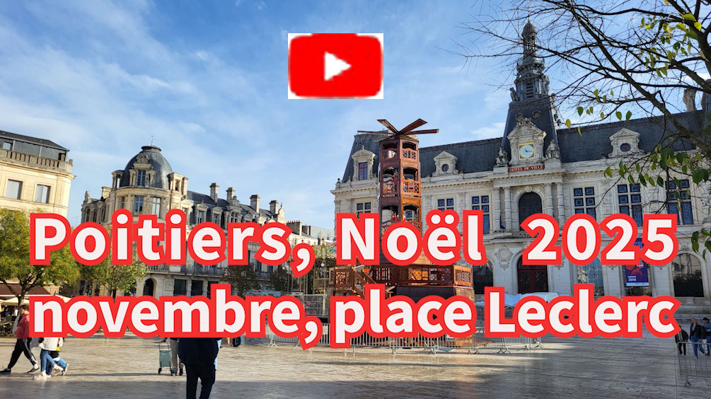 Poitiers Noël 2025 novembre place Leclerc