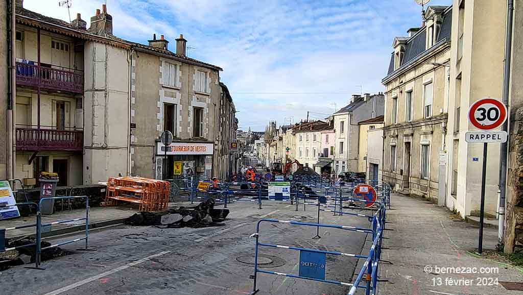 Poitiers, rénovation de la rue du Faubourg-du-Pont-Neuf