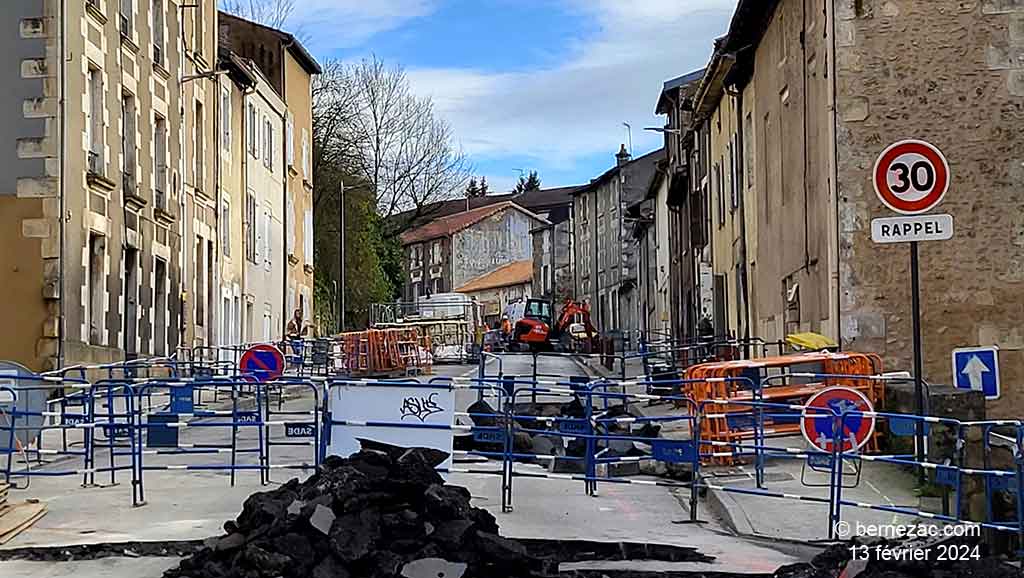 Poitiers, rénovation de la rue du Faubourg-du-Pont-Neuf