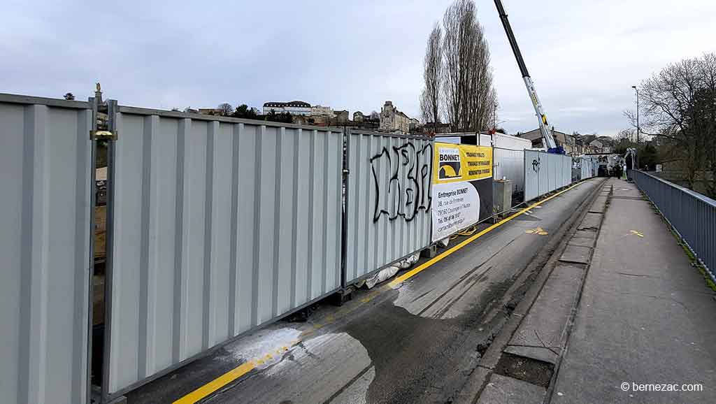 Poitiers, chantier réhabilitation du Pont-Neuf