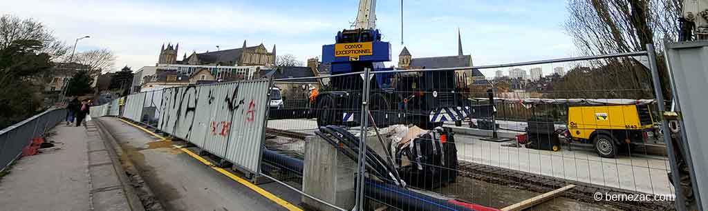 Poitiers, chantier réhabilitation du Pont-Neuf