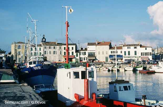 La Flotte en Ré, port en 1978