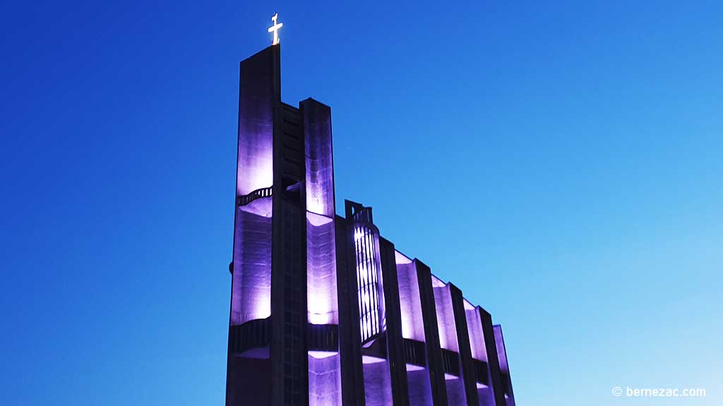 Royan église Notre-Dame illuminée
