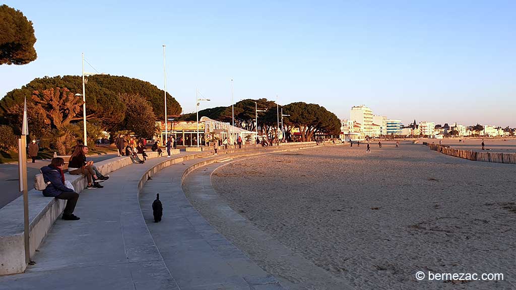 Royan, Grande Conche, soir de février 