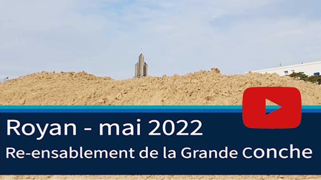 Royan re-ensablement de la Grande Conche