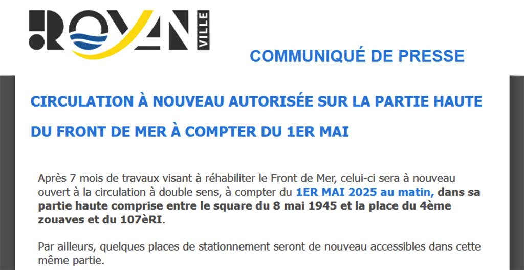 royan front de mer travaux