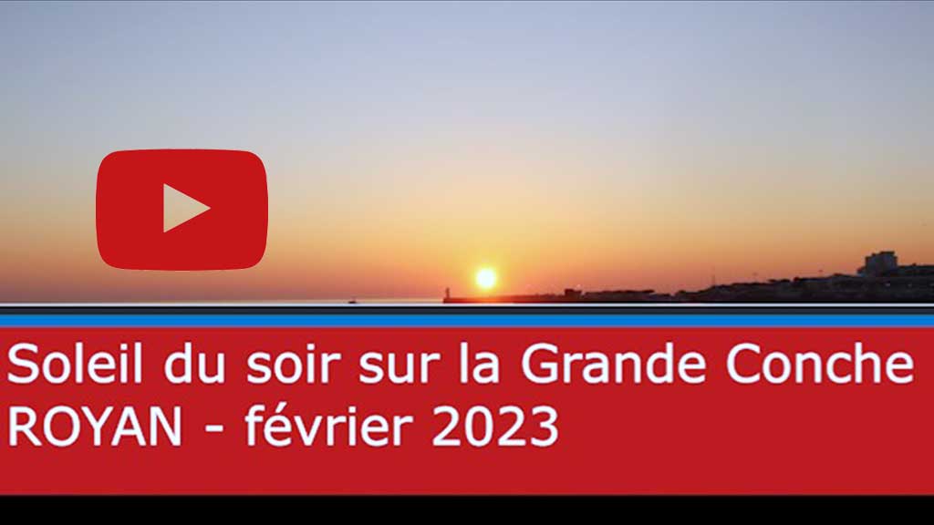 Royan, février 2023, soleil du soir