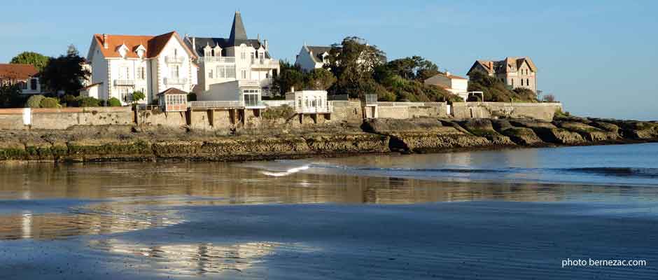 Saint palais-sur-mer, plage du centre, lumières du soir