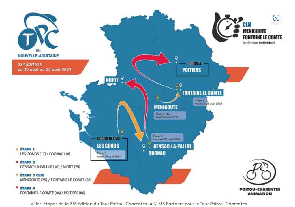 carte tour poitou charentes 2024