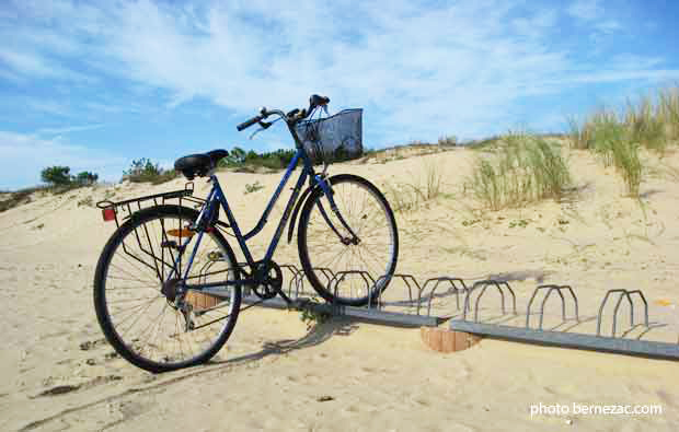 La Palmyre, vélo dans le sable