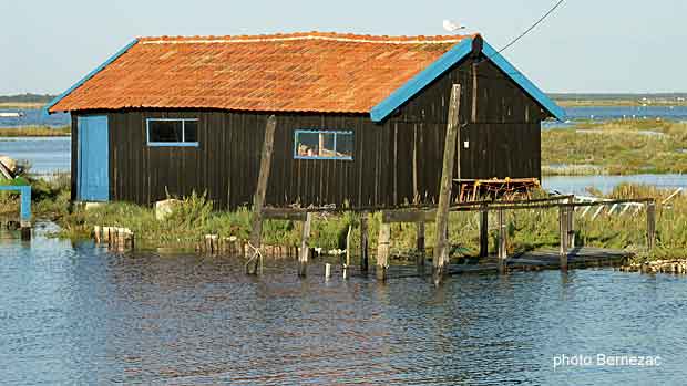 La Tremblade, forte marée à La Grève