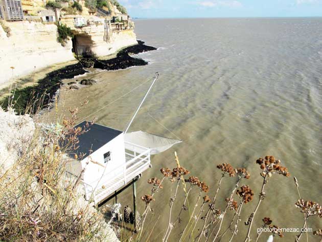 Meschers, falaises et carrelet