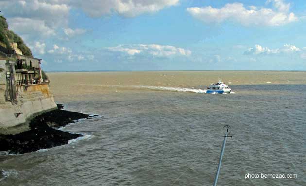 Meschers, estuaire et vedette La Sirène