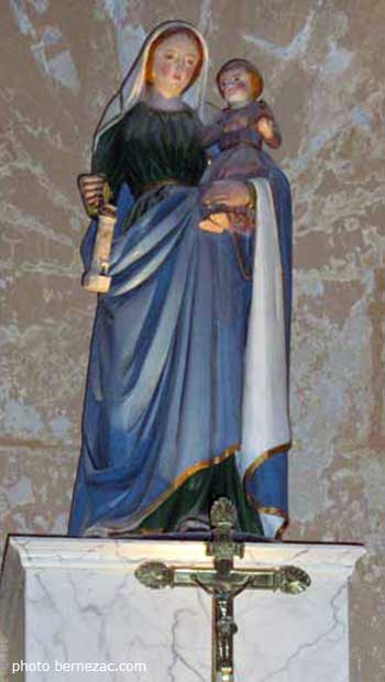 phere de cordouan, statue de la Vierge et l'Enfant de la chapelle Notre-Dame-de-Cordouan