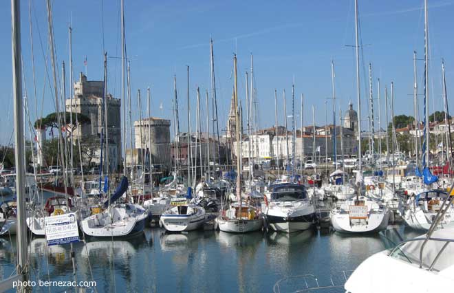 La Rochelle, lvue sur le port et les tours