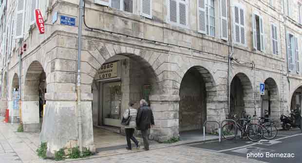 La Rochelle,rue à arcades