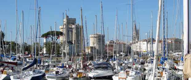 La Rochelle, vue sur le bassin à flot
